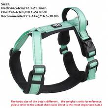 1 pièce Harnais pour animaux de compagnie pour l'extérieur, doux et confortable, respirant. Harnais réfléchissant ajustable anti-rupture pour chiens de petite et moyenne taille pour la promenade et le jogging - Multicolore - Voir 15