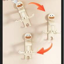 Soporte de pared para espátula y cuchara de cocina, sin taladro, con ganchos y barras giratorias, solución de almacenamiento de utensilios de cocina