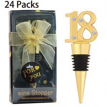 生日酒塞派对礼品,适用于15、18、21、25、30、40、50、55、60、65、70、75、80、90、100周年纪念日、婚礼和生日派对礼物,也可作为宾客纪念装饰品。 - 彩色 - 查看 31