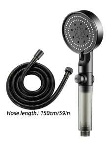 Bộ 3 vòi sen cầm tay điều chỉnh 5 chế độ với van khóa, vòi sen cầm tay áp lực cao có bộ lọc, thiết kế tròn, phong cách tối giản hiện đại, cấu trúc nhựa bền, dễ vệ sinh và lắp đặt, phù hợp cho nhà ở, khách sạn, căn hộ, phòng tập thể dục và phòng tắm, phụ kiện phòng tắm hiện đại và xe RV, nâng cấp phòng tắm của bạn cho trải nghiệm tắm thoải mái, món quà Giáng sinh lý tưởng và phụ kiện phòng tắm cải tạo, dụng cụ phòng tắm. - Nhiều màu - Xem 18