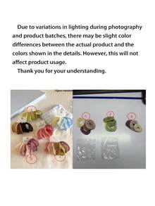 5/10/15pcs/Set Lazos para el cabello huecos multicolor - Adecuados para niñas y mujeres, material de malla suave con colores macaron frescos, aplicables para salidas diarias, vida universitaria, trayectos al trabajo y talla grande escenas, añade fácilmente elegancia dulce y simple a tu peinado - Multicolor - Ver 10