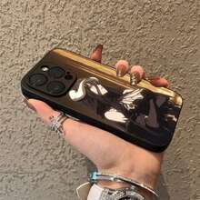 Cute O-Overlord Albedo Girl Phone Case Cover Compatible With  16, 15, 14, 13, 12, 11, Pro, XS, Max, XR, Plus, E, SE4, Mini Black Soft Cover, Cover Compatible With  17 Case,  17 Pro Case,  17 Pro Max Case - Z6 - 查看 5