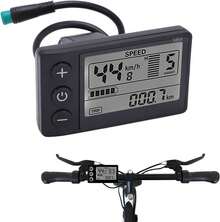 Bicicleta Eléctrica LCD, Bicicleta Eléctrica S866 Pantalla LCD Medidor 24V 36V 48V Panel de Control con Enchufe Impermeable Kit de Controlador de Velocidad del Motor sin - 1 - Ver 5