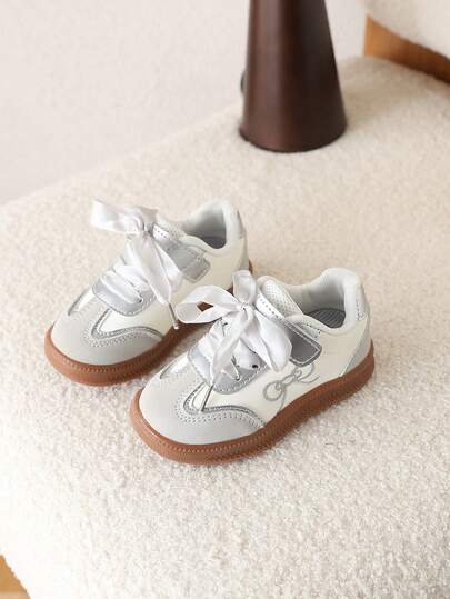 1 par de zapatos deportivos para niñas, nuevos zapatos para niños de primavera/otoño, estilo de otoño, zapatos casuales para bebés, jardín de infantes