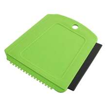 Kompaktowa plastikowa skrobaczka do szyb samochodowych 11,5 x 12 cm | Wytrzymała łopata do śniegu do użytku na zewnątrz zimą | Przenośny odmrażacz do sprzętu górskiego i narciarskiego - Kolory wysyłane losowo - Zobacz 10