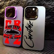 Luxury C-C-Cortiez Phone Case Compatible With  17 Air 16 15 14 13 12 11 Pro Max XS XR 15Plus 16E 17Pro Shockproof Back Cover, Cover Compatible With  17 Pro Max Case,  17 Pro Case,  17 Case,  16 Pro Max Case - 白色-YYDSG1581 - 查看 3