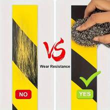 YITAPE 1pc PVC Caution Tape - Black & Yellow Striped Safety Tape - Waterproof, Corrosion Resistant, No Residue, Durable, Suitable For Indoor And Outdoor Use - Yellow - View 7