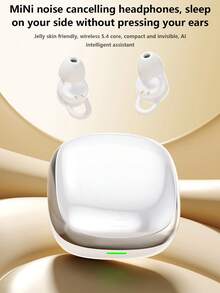 NEW SENYANG Nuovi auricolari senza fili true senza fili in-ear di Shenyang, auricolari per il sonno, auricolari per videochiamata di coppia, mini auricolari, auricolari Bluetooth TWS confortevoli HIFI con bassi Dolby stereo HD per chiamate, regalo di San Valentino per Android/iOS - H08 - Visualizzare 4