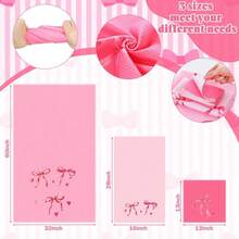3 Pack Pink Bow Bathroom Towels Set Coquette Kitchen Hand Towels For Cotton Pink Bow Bath Room Kitchen Decor Coquette Gifts For Wedding Valentine Bridal Shower{Inchcolor_nameinch:InchPinkinch,Inchstyleinch:InchBowinch} - 弓弓 - 查看 4