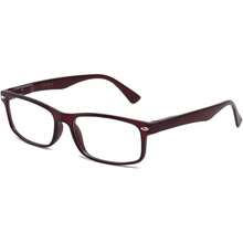 Lens Rectangle Frame Non Prescription Glasses - Fashion - 紅色 - 查看 7