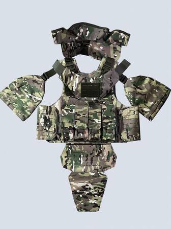 Chaleco táctico de protección láser para exteriores, hebilla de plástico de liberación rápida MOLLE, chaleco de camuflaje, ropa de protección multifuncional de fábrica directa, instalable con chip CP, tela Oxford impermeable 1000D