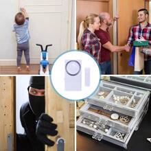 Mengshen Alarmas De Puerta De  para El Hogar, Paquete De 4, Sensor Magnético De Ventana Abierta, Campana De Alerta Antirrobo Antirrobo, 110dB para Cajones De Garaje, Cajas Fuertes - 10 - Ver 4