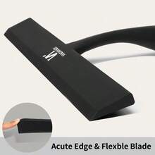 Shower WiperEscobilla de ducha para puertas de vidrio y kit de limpieza de microfibra herramientas de lavado de ventanas de 11 pulgadas con mango antideslizante y gancho calcomaníaShower Wiper - NegroGris - Ver 2