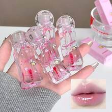 SHAQINUO Aceite labial de miel con cambio de color, fácil de aplicar, hidratante, pigmentado, crea labios naturales con efecto de cristal, hidratados y voluminosos - Aceite labial hidratante de miel - Ver 5