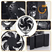 6叶片壁挂式立式壁炉风扇热能炉灶风扇带保护罩隔热罩静音 - 10.5x5.5x25cm - 查看 7