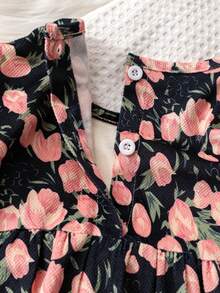 2pcs/Set Baby Girls' Spring/Autumn Long Sleeve Princess Cute Stylish Dress & Headband, Casual Elegant Newborn Infant Clothing