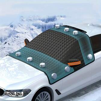 Magnetic Car Shield - UV, Snow, Dust Protection | Thickened Winter Frost Cover For Outdoor & Indoor Use