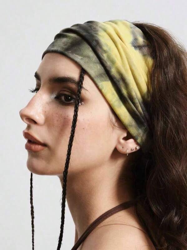 Bandana Punk Y2K Headband,Soft Anti-Slip Elastic Headwear, Stretchy Yoga Sports Hair Accessory, Versatile For Daily Wear Fashion Hair Accessories Classic Hair Bands