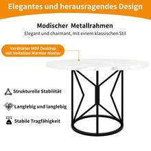 Dining Tables - Black + MDF - View 10