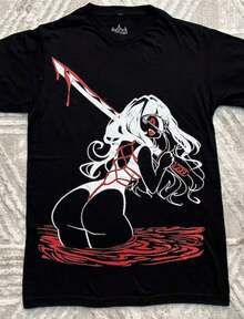 Cyclops Girl T-Shirt - Nekomi - 黑色4 - 查看 1