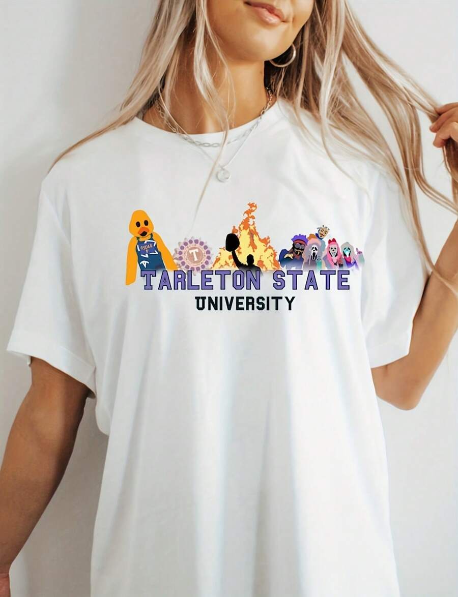 Tarleton Traditions Short Sve Shirt220G Heavyweight Cotton T-Shirt For And Wo – Crafted From Thick, Breathable Pure Cotton For Lasting Comfort And Durability. Perfect For Work, Gym, Travel, Casual Outings, Outdoor Sports, And Layering In All Seasons. Great For School, Streetwear, Or Just Relaxing At Home. - 白色 - 查看 1