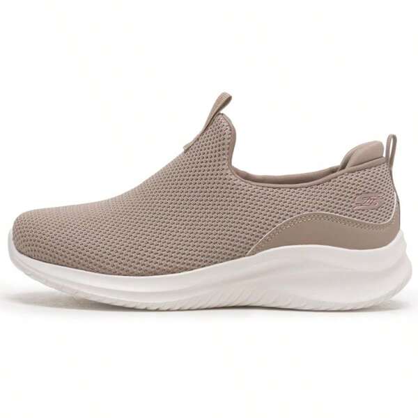 Skechers Damen Bob's Sport Grau-Braun Lässig Mesh atmungsaktive leichte Sportschuhe 117572-TPE