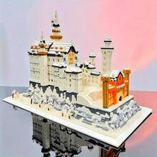 2790片天鹅湖城堡积木玩具 - 世界著名建筑模型，节日装饰积木套装，成人创意节日礼物，成人积木套装，圣诞礼物，新年礼物，派对礼物，袋装/不含灯光