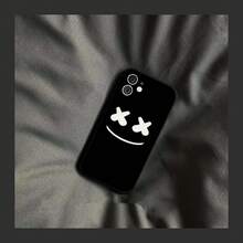 Custodia per telefono in silicone morbido con motivo musicale elettronico M-MARSHMELLO, compatibile con 16, 15, 14, 13, 12, 11, Plus, Pro, Max Plus, compatibile anche con custodie per iPhone 17, 17 Pro, 17 Pro Max