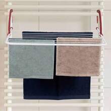 ZYLX SHOPPING - Tendedero Metálico Radiador/Balcón | 50*33 cm y 63*49  cm | Plegable con Ganchos de Plástico Resistentes - 63*49cm rojo - Ver 5