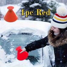 5-In-1 Ice Scraper & Snow Brush, Conical Windshield Ice Removal Tool, Easy Winter Snow & Frost Clearing, Quick & Car Ice Scraper Brush, Windshield Ice Scraper, Car Deicing Tool, Winter Car Accessories