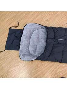 1PC Universal Black Thicken Stroller Bunting Bag Multi-Zippers For Baby Outside Footmuff