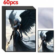 60pcs/Set 66X91mm Assorted Color Magic Power Anime Card Sleeves, Suitable For MTG/PKM Trading Card Games, Cartoon Tabletop Game Card Protectors, Best Gift For Card Collectors & Players - Multicolor - View 21