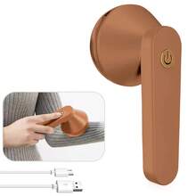 Rechargeable Electric Lint Remover, Portable Fabric Shaver Effective Quick Lint Removal For Furniture, Carpets & Clothes (Coffee Color) - Brown - View 10