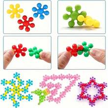 60/100/200 件梅花 3D 雪花 DIY 互锁拼图积木套装 - 复活节、圣诞节和赠品益智塑料组装玩具,儿童玩具,积木,拼图,儿童玩具,儿童玩具,积木,儿童玩具,儿童玩具,玩具 - 多色 - 查看 10