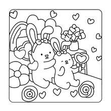 1本 (FUZZY IN LOVE) 螺旋裝訂彩色塗鴉書 Coco 成人與青少年適用，精緻厚紙，卡通舒適可愛粗線簡約圖案著色本 水彩素描本 兒童玩具，緩解壓力、消磨時間、節日禮物 - 模糊愛情 - 查看 7