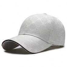 1 pièce Casquette de baseball pour femmes avec imprimé géométrique et lettres, chapeau de mode de rue, casquette décontractée de protection solaire pour le printemps, l'automne, les voyages, la plage - Multicolore - Voir 13