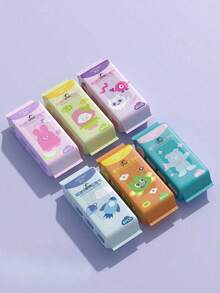 Printed Pattern Cleansing Wet Wipes, Reusable Student Portable Wet Wipes, Travel Pack Wet Wipes No Additives - Multicolor - View 4