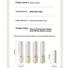 Pegatina de cabello portátil Mini pegatina de cabello portátil Eliminador de polvo de ropa Pegatina de cabello Herramienta de limpieza de eliminación de cabello Rollo de papel reemplazable desgarrable Pegatina de cabello - Mini quitapelusas portátil - Ver 12