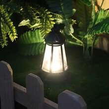 Solar Powered Outdoor Garden, Simple And Modern LED Night Light, Waterproof Hanging Light, Courtyard Lighting - Multicolor - View 5
