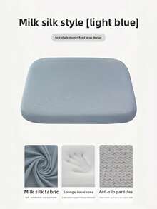 1PC Memory Foam Cushion - 10-Hour Long-Lasting Support, Slow Rebound & Anti-Sagging Design - Ideal For Long-Distance Driving, Office Chairs & Prolonged Sitting Users Chair Cushion Seat Cushion Office Supplies Chair Pillow Gaming Chair Desk Accessories - Multicolor - View 12