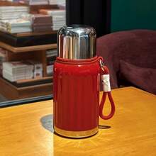 1pc 316 Stainless Steel, High Appearance Dopamine Color Outdoor Water Bottle--Full Metal Vacuum Insulation, Keep Drinks Hot And Cold;Suitable For Work, School, Camping, Sports, Travel, School Essentials, Work Hydration, Fashion Bottle, Fashion , Portable ,  Bottle, Student, Traveler