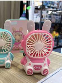 ventilador portátil con diseño lindo y batería recargable - Multicolor - Ver 5