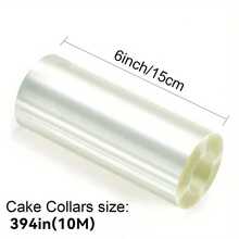 1/3Rolls Acetate Roll Cake Collar, Clear Cake Decorating Strips, 5/10m Length For Baking Surrounding Edge Decorating Transparent Acetate Cake Collar Roll, Plastic Mousse Cake Strips For Chocolate Baking, Cake Decorating Supplies - Multicolor - View 16
