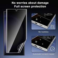 XINHONGYU 2 miếng dán bảo vệ màn hình chống nhìn trộm tương thích với Samsung Galaxy A56, phim gốm mờ, miếng dán bảo vệ màn hình TPU dẻo, phim bảo vệ gốm không phải kính, tương thích với Galaxy A17 A16 A15 A14 A13 A12 A26 A25 A24 A23 A22 A36 A35 A34 A33 A32 A56 A55 A54 A53 A52 A07 A06 A05 A05S A04 A03 Series [Không hỗ trợ cảm biến vân tay], dễ dàng lắp đặt, tương thích với ốp lưng điện thoại. - màu đen - Xem 7