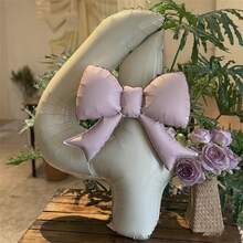 12个/套 40英寸焦糖色铝膜数码气球，饰有大型粉色蝴蝶结，适合装饰生日派对、家庭聚会和户外节日庆典。 - 焦糖色 - 查看 15