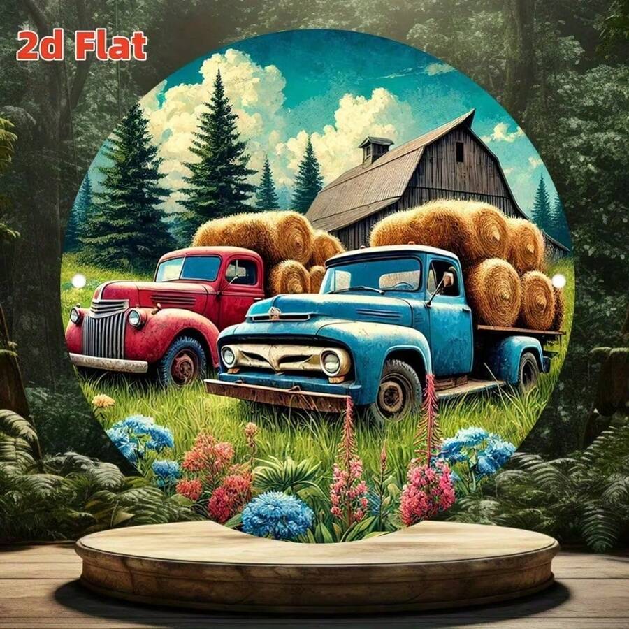 2D Flat Retro Signage For Home And Wall Decoration - Ideal For Bars, Cafes, Clubs, Dormitories