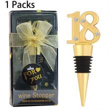 生日酒塞派对礼品,适用于15、18、21、25、30、40、50、55、60、65、70、75、80、90、100周年纪念日、婚礼和生日派对礼物,也可作为宾客纪念装饰品。 - 彩色 - 查看 32