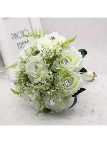 100枚菱形别针，6x38毫米 - 透明亚克力花卉及婚礼花束造型别针，工艺用品 - 彩色 - 查看 3