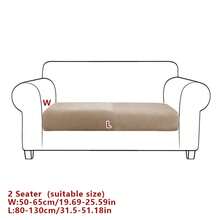 1pc Velvet Sofa Cover Elastic Thicken Anti-Slip Sofa Slipcovers For Living Room Bedroom Outdoor Sofa Protection Pet Stain Prevention 4-Season Sofa Seat Cushion Cover For L-Shaped Single Seat Recliner And 1/2/3/4 Seater Sofas Autumn Home Decor Sofa Throw Cover All Seasons Easy To Install And Remove - 駝色 - 查看 13