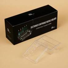 20PCS Disposable Square Partition Cup Holder, Disposable Needle Holder, Tattoo Needle Cleaning Cup, Tattoo Supplies - 無色 - 查看 4